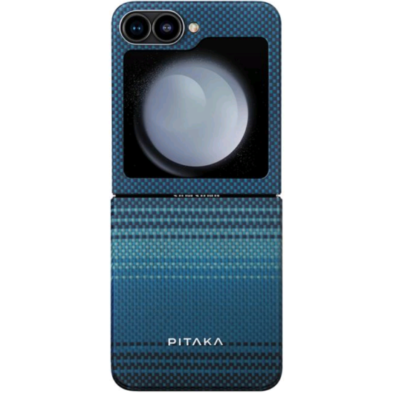 Θήκη Samsung Galaxy Z Flip6 - Pitaka Premium Tactile Woven Case MagEZ Case 5 Aramid Fiber Body με MagSafe - 1.2mm - 1500D - Moonrise (FMFLIP6)