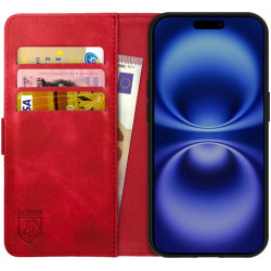 Θήκη Apple iPhone 16 Pro - Rosso Element PU Πορτοφόλι - Red (8719246453854)