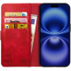 Θήκη Apple iPhone 16 Pro - Rosso Element PU Πορτοφόλι - Red (8719246453854)