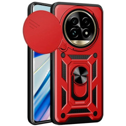 Θήκη Realme 13 Pro / 13 Pro Plus - Bodycell Armor Slide Ανθεκτική με Κάλυμμα για την Κάμερα & Μεταλλικό Ring Holder - Red (5206015078705)