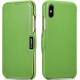 Θήκη Apple iPhone X / XS - iCarer Luxury Series Side-Open Δερμάτινη - Green (RI802-GN)