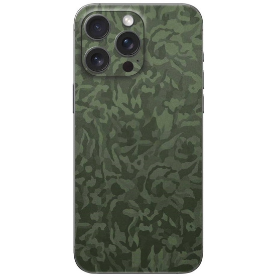Αυτοκόλλητο Skin Προστασίας Πλάτης - Apple iPhone 16 Pro Max - Gams Premium Vinyl Skin Back Plate - Camo Green (GAMS-VNL-SKIN-CG-001-083)