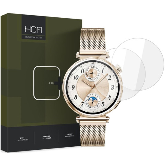 Αντιχαρακτικό Γυαλί Προστασίας Huawei Watch GT 5 41mm - Hofi Premium Pro+ Tempered Glass Οθόνης - 2 Τεμάχια - Clear (5906302371143)