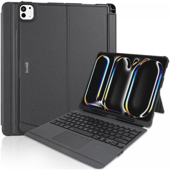 Θήκη Apple iPad Pro 13" 2025 / 2024 - Buddi Thorn Keyboard Case με Υποδοχή για Apple Pencil και Αποσπώμενο Μαγνητικό Πληκτρολόγιο Bluetooth - Black (8719246455629)