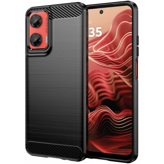 Θήκη Motorola Moto G35 Spacecase Carbon Σιλικόνης - Black (5905719113537)