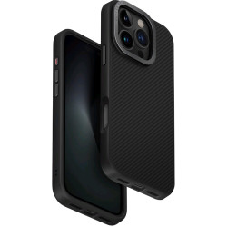 Θήκη iPhone 16 Pro Uniq Keva Max Ανθεκτική Aramid Fiber με MagSafe & Kickstand - Black (UNIQ-IP6.3P(2024)-KEVMMBLK)