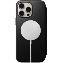Θήκη iPhone 16 Pro Max Nomad Modern Leather Folio Δερμάτινο Πορτοφόλι με MagSafe - Black (NM01675785)