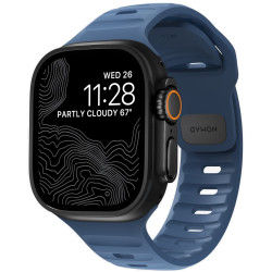 Λουράκι Apple Watch Ultra/SE/11/10/9/8/7/6/5/4 (49/46/45/44mm) Nomad Sport Band Αδιάβροχο Σιλικόνης - Naval Blue (NM014919858)