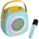 Ασύρματο Ηχείο Bluetooth Kiddoboo KidsVoice BT Speaker & Mic για Karaoke με Μικρόφωνο / Βάση Στήριξης Smartphone & RGB Φωτισμό - Mint (KB23028MNT)