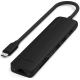 Αντάπτορας Satechi 7in1 USB-C Slim Multiport Adapter Type-C (male) σε 1 x Type-C 100W / 2 x USB-A 3.2 10Gbps / 1 x HDMI 4K 60Hz / 1 x Ethernet 1 Gigabit / 1 x SD / 1 x MicroSD - Black (ST-P7SK)