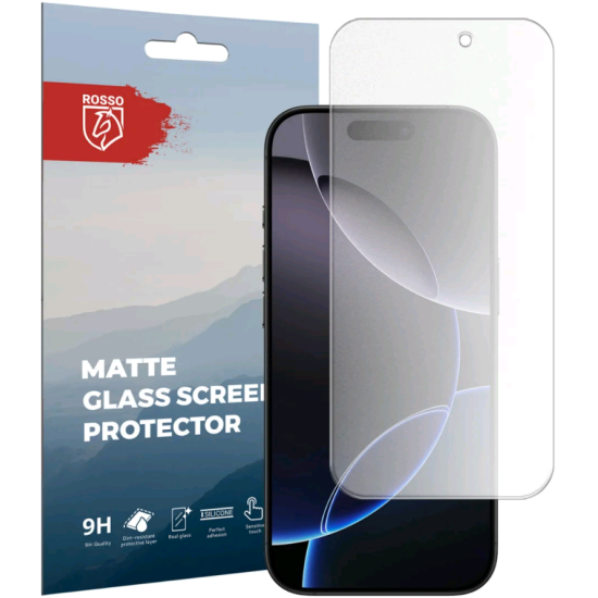 Tempered Glass iPhone 16 Pro Rosso Matte Glass Ματ Αντιχαρακτικό Γυαλί Προστασίας Οθόνης - Clear (8719246461040)