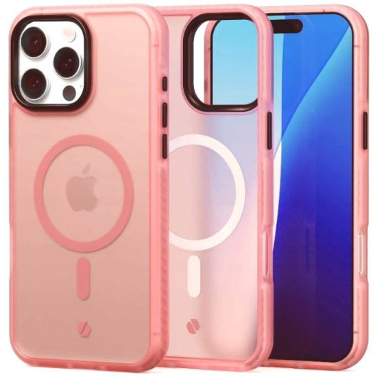 Θήκη iPhone 16 Pro Max Spacecase Hybrid Fusion Mag Ημιδιάφανη Σκληρή με MagSafe - Pink (5905719112509)
