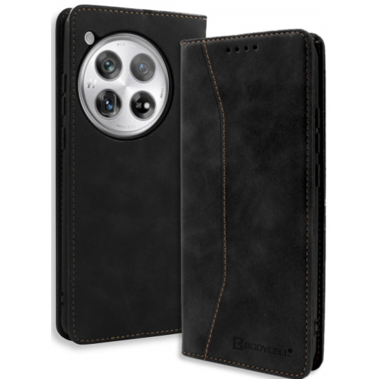Θήκη OnePlus 12 Bodycell Book Case Πορτοφόλι - Black (5206015079764)