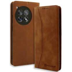 Θήκη OnePlus 12R Bodycell Book Case Πορτοφόλι - Brown (5206015079801)