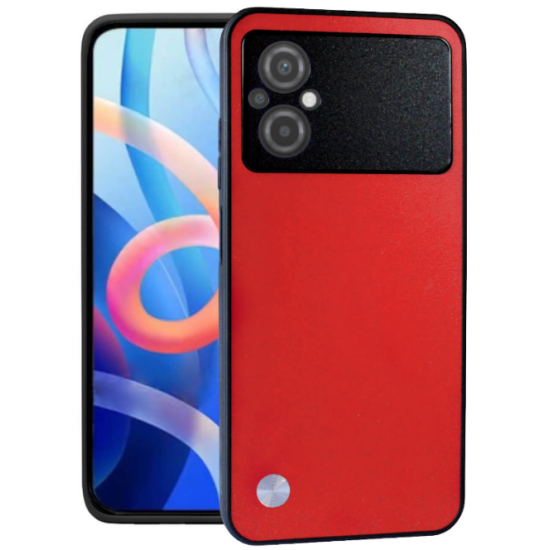 Θήκη Xiaomi Poco M5 Bodycell Vegan Cover Σκληρή - Red (5206015078361)