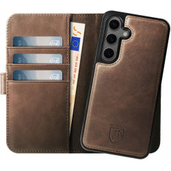 Θήκη Samsung Galaxy S24 FE Rosso Elite Δερμάτινο Πορτοφόλι με MagSafe - Brown (8719246459634)