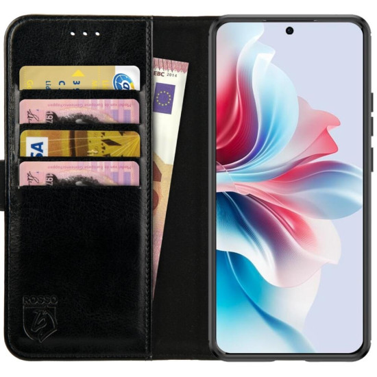 Θήκη Oppo Reno11 F Rosso Element PU Πορτοφόλι - Black (8719246459597)