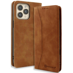 Θήκη iPhone 16 Pro Bodycell Book Case Πορτοφόλι - Brown (5206015079719)