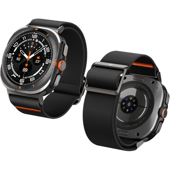 Λουράκι Samsung Galaxy Watch Ultra 2025 / 2024 47mm Spigen Lite Fit Υφασμάτινο - Black (AMP08772)