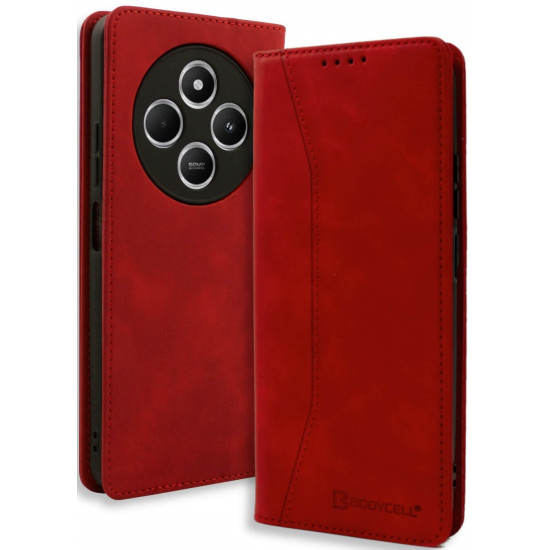Θήκη Xiaomi Redmi 14C / Poco C75 Bodycell Book Case Πορτοφόλι - Red (5206015080050)