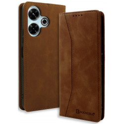 Θήκη Xiaomi Redmi 13 4G / Poco M6 4G / Poco M6 Plus 5G Bodycell Book Case Πορτοφόλι - Brown (5206015079580)