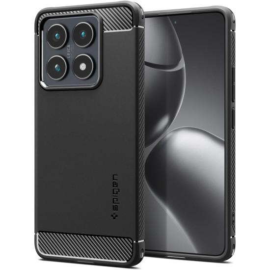 Θήκη Xiaomi 14T Spigen Rugged Armor Ανθεκτική Σιλικόνης - Matte Black (ACS08857)