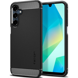 Θήκη Samsung Galaxy A16 Spigen Rugged Armor Ανθεκτική Σιλικόνης - Matte Black (ACS08891)