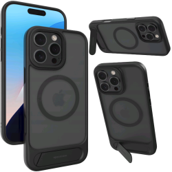 Θήκη iPhone 16 Pro Max Spacecase Stand Pro Mag Σκληρή με MagSafe & KickStand - Black (5905719112363)