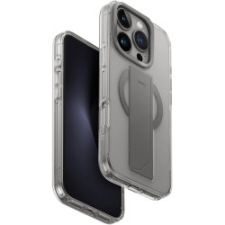 Θήκη iPhone 16 Pro Uniq Heldro Max Διάφανη με FlexGrip / KickStand & MagSafe - Clear (UNIQ-IP6.3P(2024)-HELMMCLR)