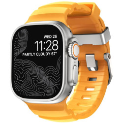 Λουράκι Apple Watch Ultra/SE/11/10/9/8/7/6/5/4 (49/46/45/44mm) Nomad Rocky Point Band Αδιάβροχο FKM & Τιτάνιο - Sol / Natural (NM013602858)