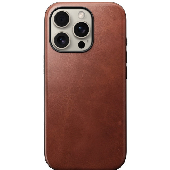 Θήκη iPhone 16 Pro Nomad Modern Leather Case Horween Δερμάτινη με MagSafe - Olde Dublin (NM01686385)
