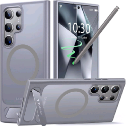Θήκη Samsung Galaxy S24 Ultra Torras UPro Pstand Ανθεκτική με MagSafe & KickStand - Grey (6938075675424)