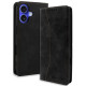 Θήκη iPhone 16 Bodycell Book Case Πορτοφόλι - Black (5206015079603)