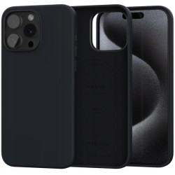 Θήκη iPhone 15 Pro Spacecase Pure Mag Σκληρή με MagSafe - Black (5905719113773)