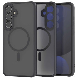 Θήκη Samsung Galaxy S24 FE Spacecase Hybrid MagSafe Σκληρή Ημιδιάφανη με MagSafe - Black (5905719113131)