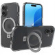 Θήκη iPhone 16 Spacecase Ring Pro Mag Σκληρή με MagSafe & KickStand - Clear (5905719112196)