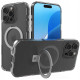 Θήκη iPhone 16 Pro Max Spacecase Ring Pro Mag Σκληρή με MagSafe & KickStand - Clear (5905719112233)