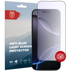 Tempered Glass iPhone 16 Pro Max Rosso Anti-Blue Light FullFace Αντιχαρακτικό Γυαλί Προστασίας Οθόνης - Black (8719246461019)