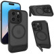 Θήκη iPhone 16 Pro Spacecase Stand Pro Mag Σκληρή με MagSafe & KickStand - Black (5905719112356)