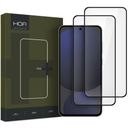 Tempered Glass Samsung Galaxy S24 FE Hofi Premium Pro+ Αντιχαρακτικό Γυαλί Προστασίας FullFace Οθόνης 2 Τεμάχια - Black (5906302371075)