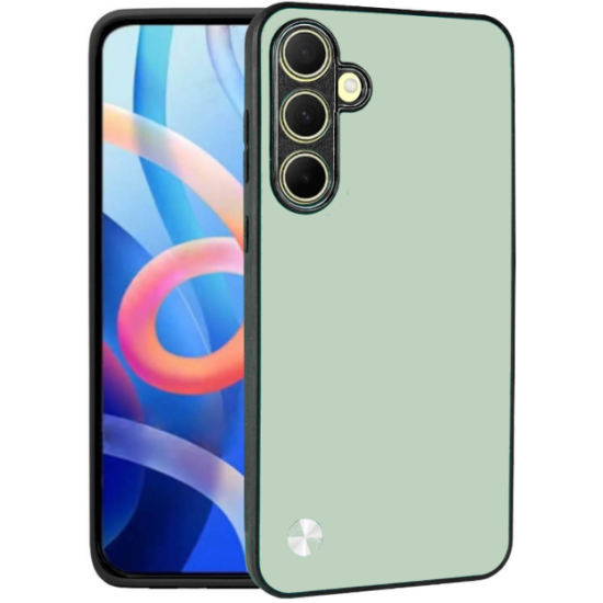 Θήκη Samsung Galaxy M55 Bodycell Vegan Cover Σκληρή - Light Green (5206015077036)