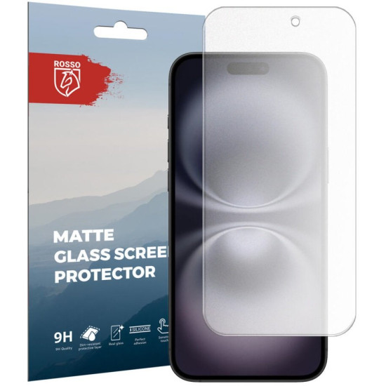 Tempered Glass iPhone 16 Plus Rosso Matte Glass Ματ Αντιχαρακτικό Γυαλί Προστασίας Οθόνης - Clear (8719246461033)