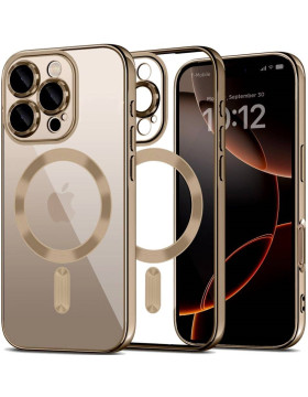 Θήκη iPhone 16 Pro Tech-Protect MagFlex Διάφανη Σιλικόνης με MagSafe - Shiny Desert (5906302372232)