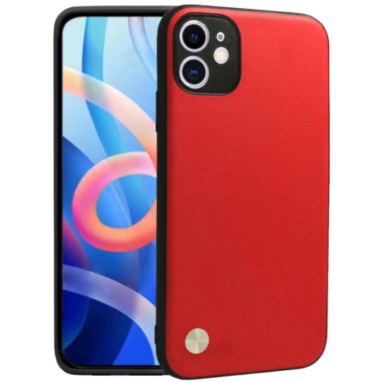 Θήκη iPhone 11 Bodycell Vegan Cover Σκληρή - Red (5206015075407)
