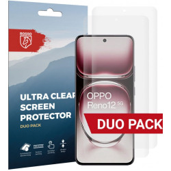 Μεμβράνη Προστασίας Oppo Reno12 Rosso Ultra Clear Screen Protector Οθόνης 2 Τεμάχια - Clear (8719246458866)