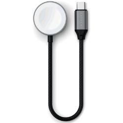 Καλώδιο Type-C Satechi Fast Charging Cable σε Μαγνητικό Γρήγορο Φορτιστή για Apple Watch / AirPods 5W 19cm - Space Gray (ST-QCAWM)