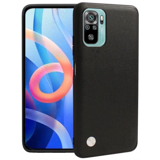 Θήκη Xiaomi Redmi Note 10 / Note 10S / Poco M5s Bodycell Vegan Cover Σκληρή - Black (5206015077531)