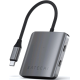 Αντάπτορας Satechi 4-Port USB-C Hub with PD Type-C (male) σε 4 x Type-C 10 Gbps (1 x Type-C 100W) - Space Gray (ST-H4CPDM)