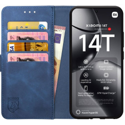 Θήκη Xiaomi 14T Rosso Element PU Πορτοφόλι - Blue (8719246465765)
