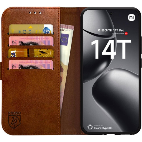 Θήκη Xiaomi 14T Pro Rosso Element PU Πορτοφόλι - Brown (8719246461866)
